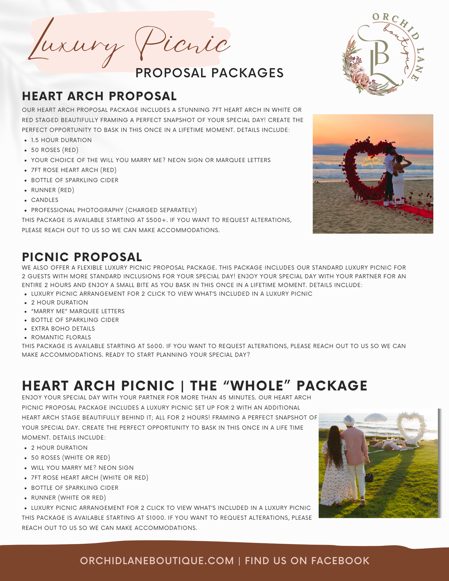 Heart Arch Picnic | The Whole Package