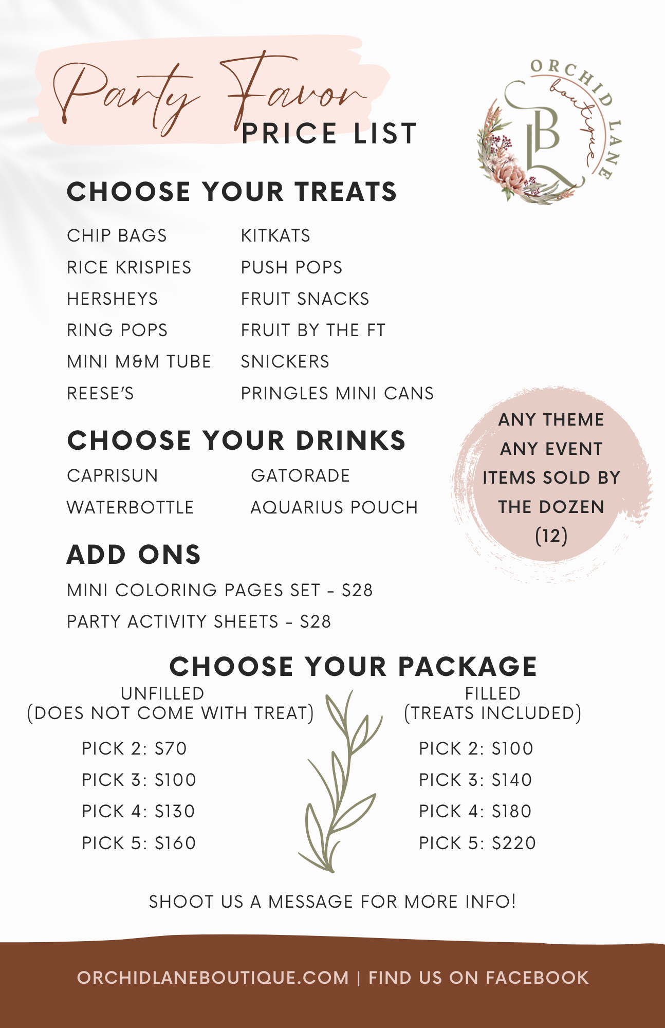 Custom Party Favors