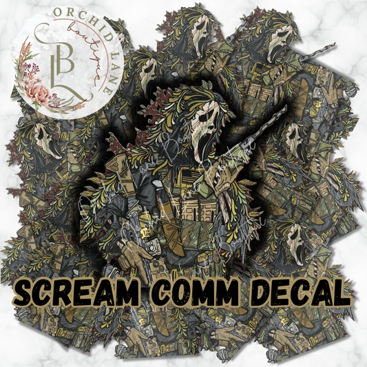 Scream Comm Waterproof Sticker Decal